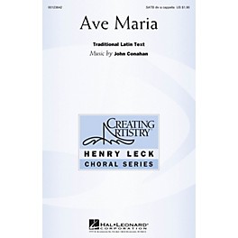 Hal Leonard Ave Maria (Henry Leck Choral Series) SATB DV A Cappella composed by John Conahan