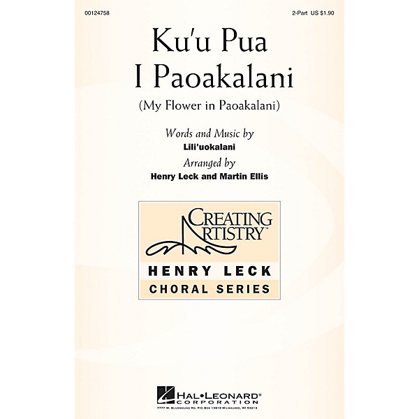 Hal Leonard Ku'u Pua I Paoakalani (My Flower in Paoakalani) 2PT/DESCANT arranged by Henry Leck