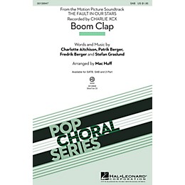 Hal Leonard Boom Clap SAB by Charli XCX arranged by Mac Huff