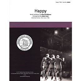Hal Leonard Happy TTBB A Cappella by Pharrell Williams arranged by Adam Scott