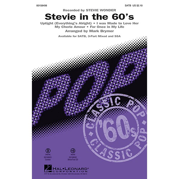 Hal Leonard Stevie in the 60's (Medley) SATB arranged by Mark Brymer