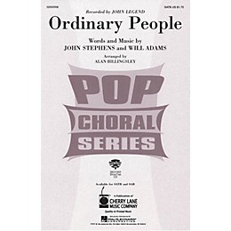 Cherry Lane Ordinary People SATB by John Legend arranged by Alan Billingsley