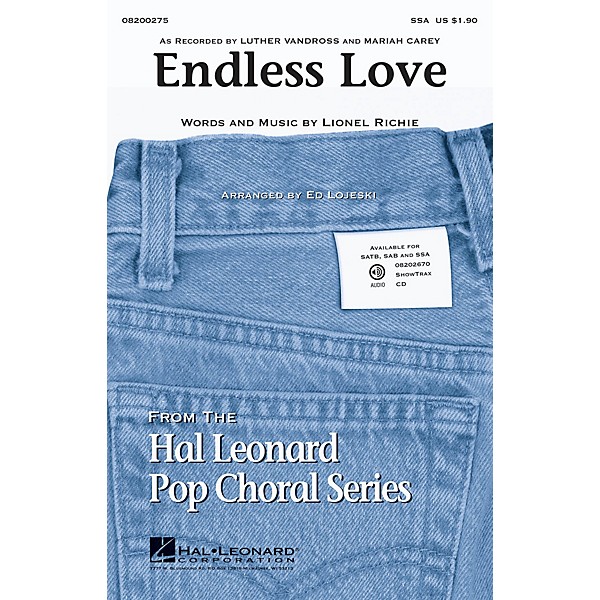 Hal Leonard Endless Love SSA arranged by Ed Lojeski