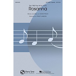 Cherry Lane Rosanna SATTBB A Cappella by Toto arranged by Philip Lawson