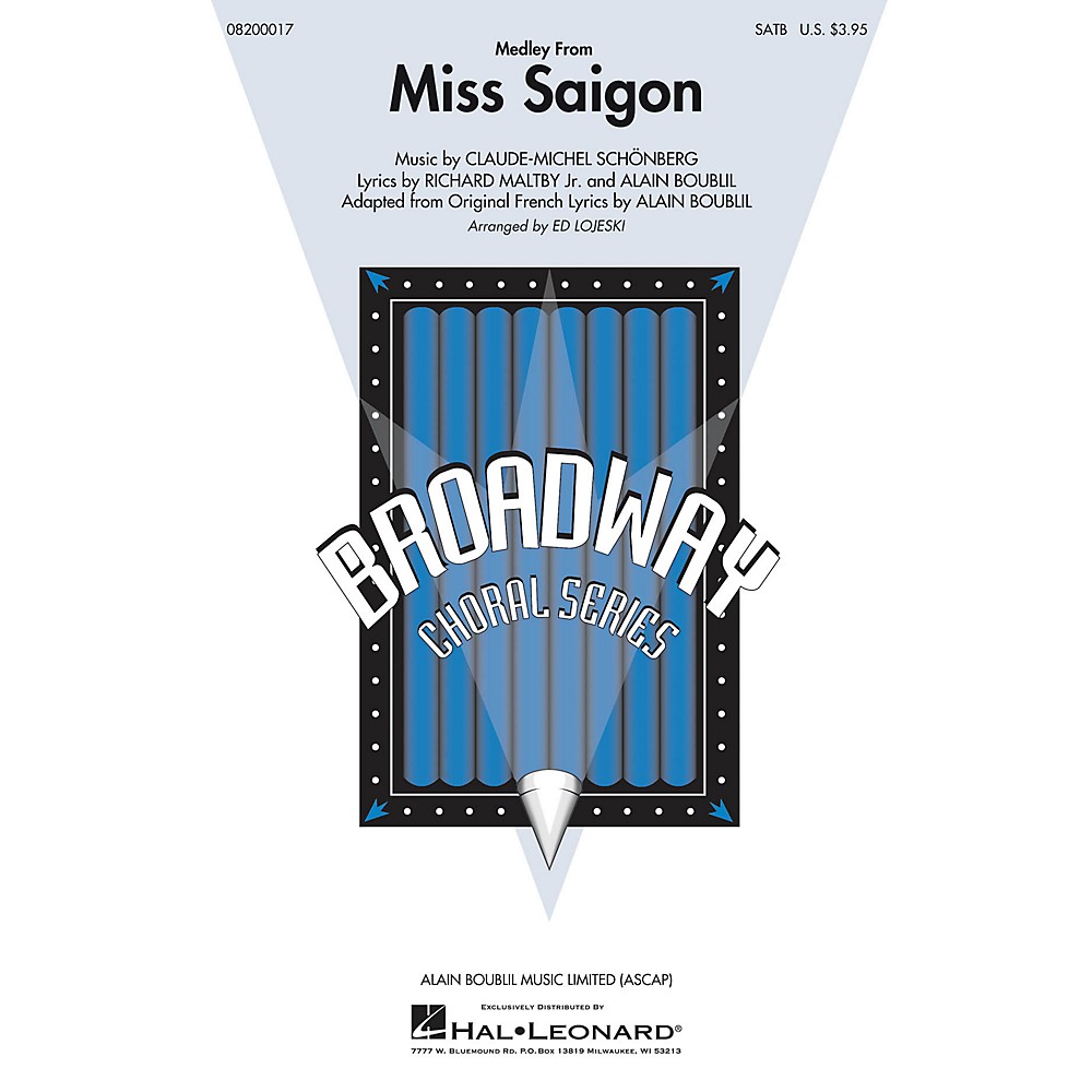 UPC 073999000177 product image for Hal Leonard Miss Saigon (Medley) Satb Arranged By Ed Lojeski | upcitemdb.com