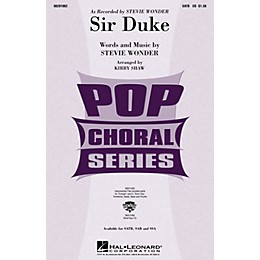Hal Leonard Sir Duke SATB by Stevie Wonder arranged by Kirby Shaw