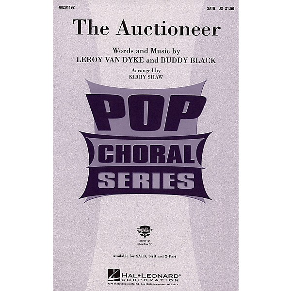 Hal Leonard The Auctioneer SATB arranged by Kirby Shaw
