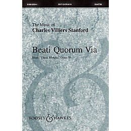 Boosey and Hawkes Beati Quorum Via (from Three Motets, Opus 38) Sop 1/2 Alto Tenor Bass 1/2 by Charles Villiers Stanford