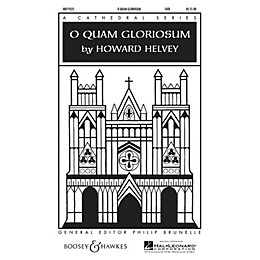 Boosey and Hawkes O Quam Gloriosum SATB a cappella composed by Howard Helvey