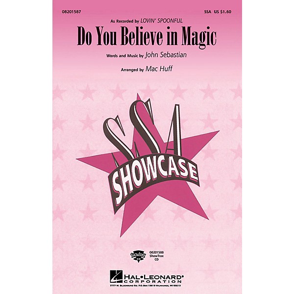 Hal Leonard Do You Believe in Magic SSA arranged by Mac Huff
