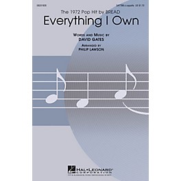 Hal Leonard Everything I Own SATTBB A Cappella by Bread arranged by Philip Lawson