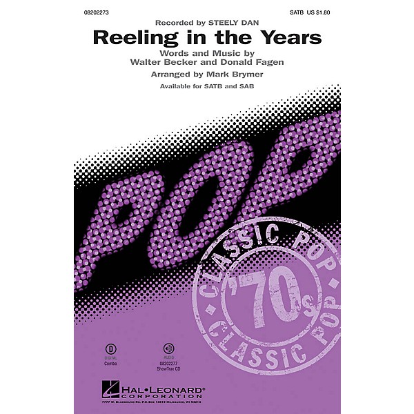 Hal Leonard Reeling in the Years SATB by Steely Dan arranged by Mark Brymer