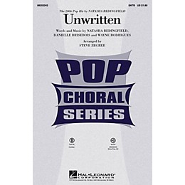 Hal Leonard Unwritten SATB by Natasha Bedingfield arranged by Steve Zegree
