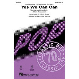 Hal Leonard Yes We Can Can SATB by The Pointer Sisters arranged by Kirby Shaw