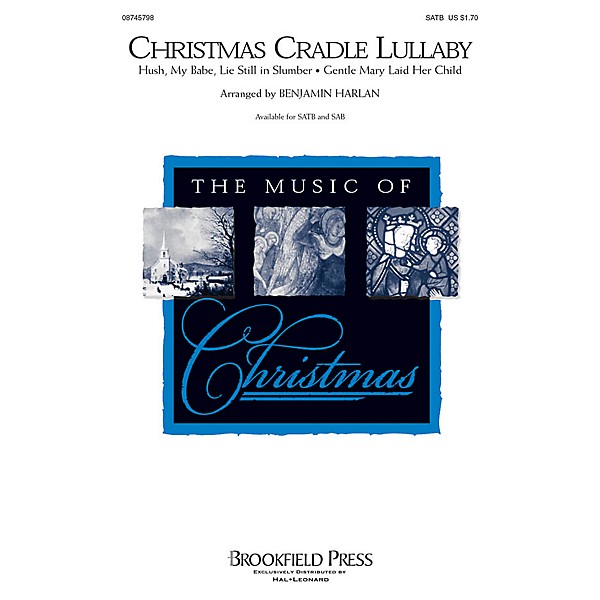 Brookfield Christmas Cradle Lullaby SATB arranged by Benjamin Harlan