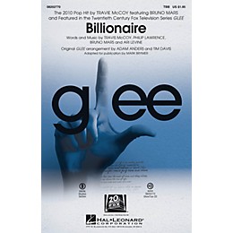 Hal Leonard Billionaire (featured in Glee) TBB by Glee Cast arranged by Adam Anders