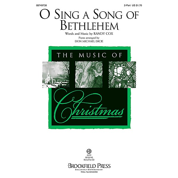 Brookfield O Sing a Song of Bethlehem 2-Part composed by Randy Cox/Don ...