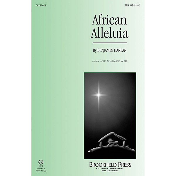 Brookfield African Alleluia TTB composed by Benjamin Harlan