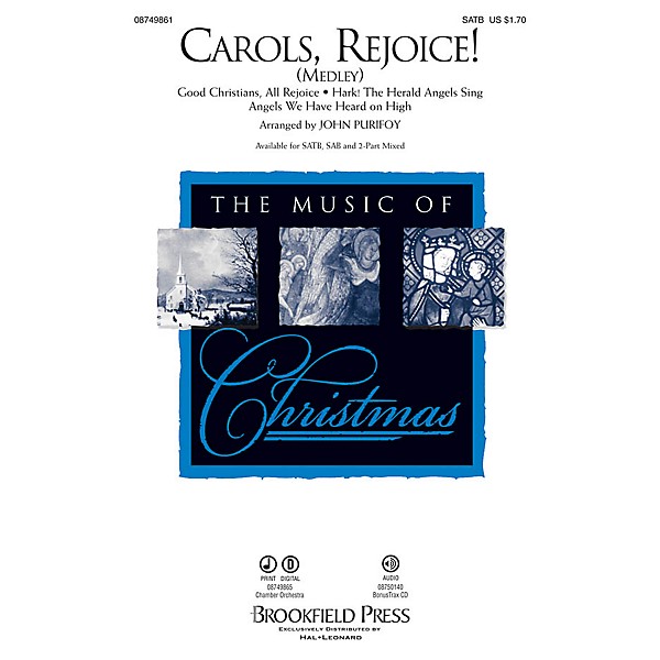 Brookfield Carols, Rejoice! (Medley) SATB arranged by John Purifoy