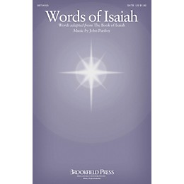 Brookfield Words of Isaiah SATB composed by John Purifoy