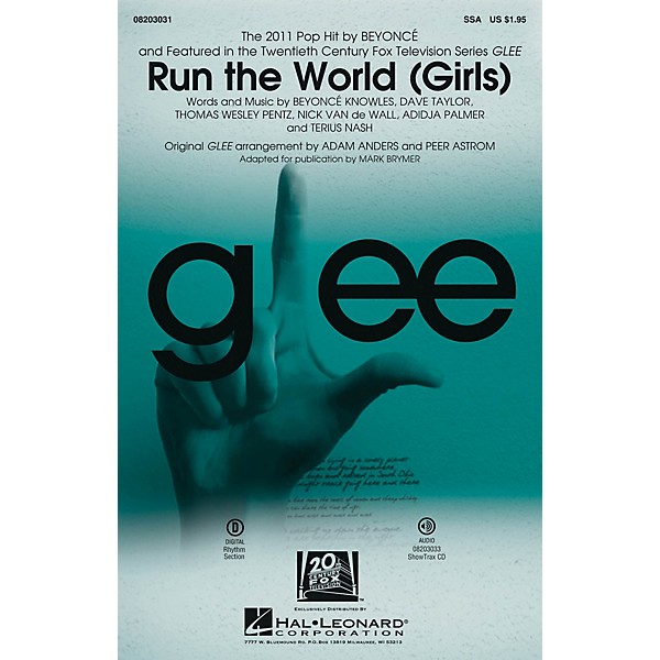 Hal Leonard Run the World (Girls) SSA by Beyonce arranged by Mark Brymer