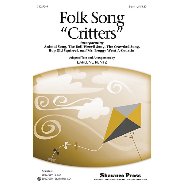 Shawnee Press Folk Song Critters 2-Part arranged by Earlene Rentz