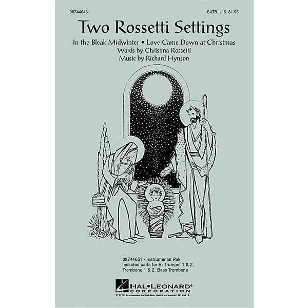 Hal Leonard Two Rossetti Settings SATB arranged by Richard Hynson