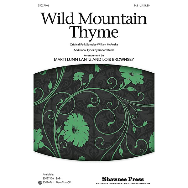 Shawnee Press Wild Mountain Thyme SAB arranged by Marti Lunn Lantz
