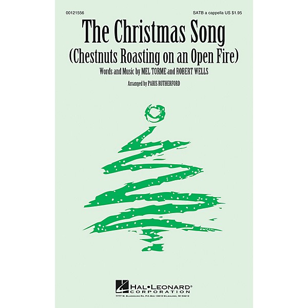 Hal Leonard The Christmas Song (Chestnuts Roasting on an Open Fire) SATB a cappella arranged by Paris Rutherford