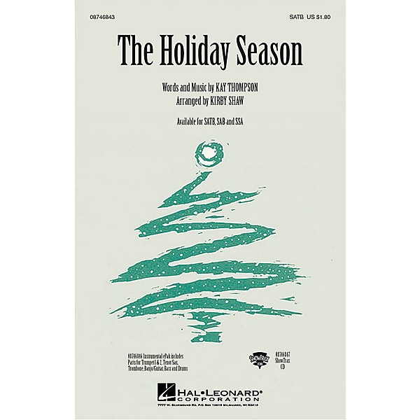 Hal Leonard The Holiday Season SATB arranged by Kirby Shaw