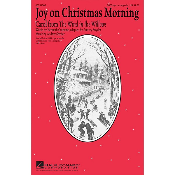 Hal Leonard Joy on Christmas Morning (Carol from The Wind in the Willows) SATB composed by Audrey Snyder