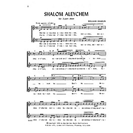 Transcontinental Music Shalom Aleychem SA composed by William Sharlin