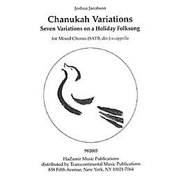 Transcontinental Music Chanukah Variations SATB a cappella composed by Joshua Jacobson