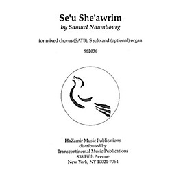 Transcontinental Music Se'u She'awrim SATB composed by Samuel Naumbourg