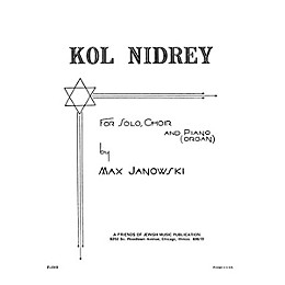 Transcontinental Music Kol Nidrey SATB arranged by Samuel Adler