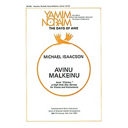 Transcontinental Music Avinu Malkeinu SATB composed by Michael Isaacson