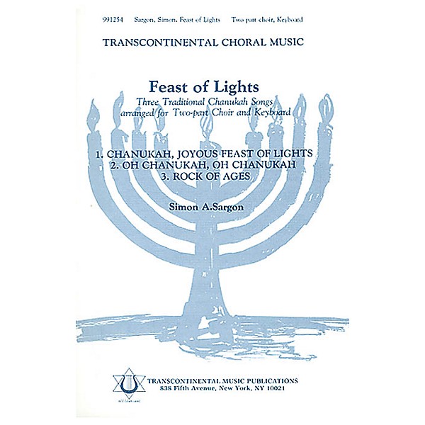 Transcontinental Music Feast Of Lights 2-Part arranged by Simon Sargon