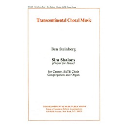 Transcontinental Music Sim Shalom (Prayer For Peace) SATB composed by Ben Steinberg