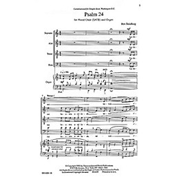 Transcontinental Music Psalm 24 (S'eu Sh'arim) SATB composed by Ben Steinberg