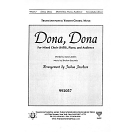 Transcontinental Music Dona Dona SATB arranged by Joshua Jacobson