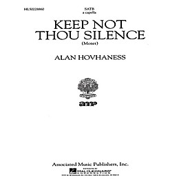 Associated Keep Not Thou Silence Motet A Cappella SATB composed by A Hovhaness