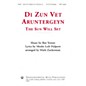 Transcontinental Music Di Zun Vet Aruntergeyn (The Sun Will Set) SATB a cappella arranged by Mark Zuckerman thumbnail