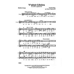 Transcontinental Music Three Chasidic Songs for Shabbat (V'Taheir Liebeinu · Yism'Chu · Ein Keloheinu) SATB by Harry Coopersmith