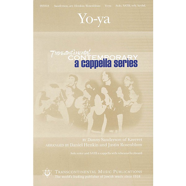 Transcontinental Music Yo-ya (Transcontinental Contemporary A Cappella Series) SATB a cappella composed by Danny Sanderson