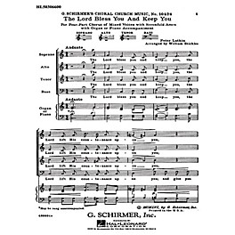 G. Schirmer The Lord Bless You and Keep You (with 7-Fold Amen) SATB composed by Peter Lutkin