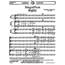 G. Schirmer Magnificat For Three Choruses SATB TTBB SSAA SATB TTBB SA composed by A Gabrielli