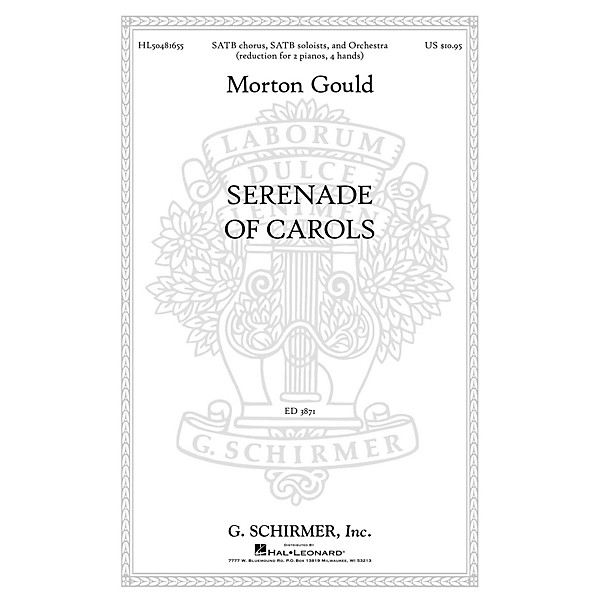 G. Schirmer Serenade Of Carols composed by M Gould