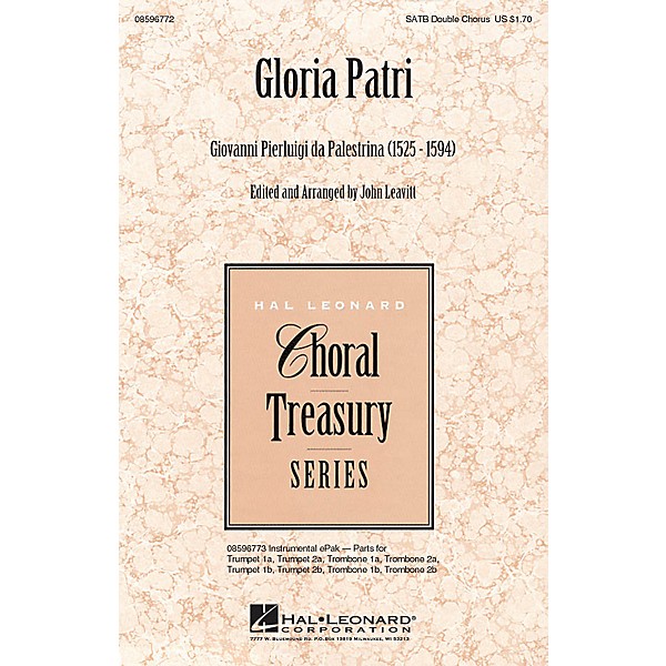 Hal Leonard Gloria Patri SATB