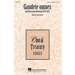 Hal Leonard Gaudete omnes SSATB A Cappella composed by Jan Pieterszoon Sweelinck