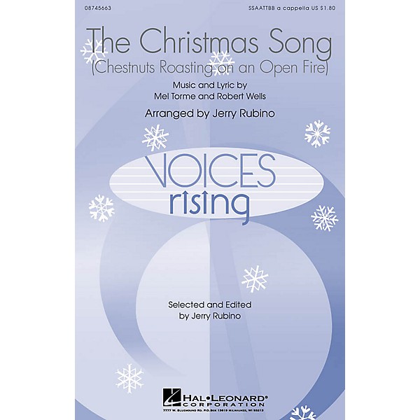 Hal Leonard The Christmas Song (Chestnuts Roasting on an Open Fire) SSAATTBB A Cappella arranged by Jerry Rubino